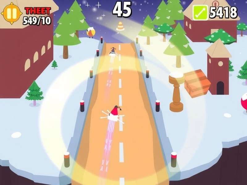 Colorful game levels in Festive Hue Rush Festive Hue Rush Gameplay Screenshot